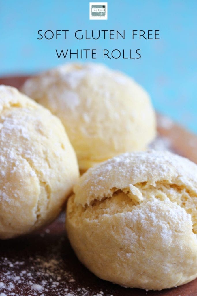 Make simple white gluten free rolls with this recipe from the Free From Fairy. #glutenfree #refinedsugarfree #dairyfree #glutenfreebread #glutenfreeroll #glutenfreebaking