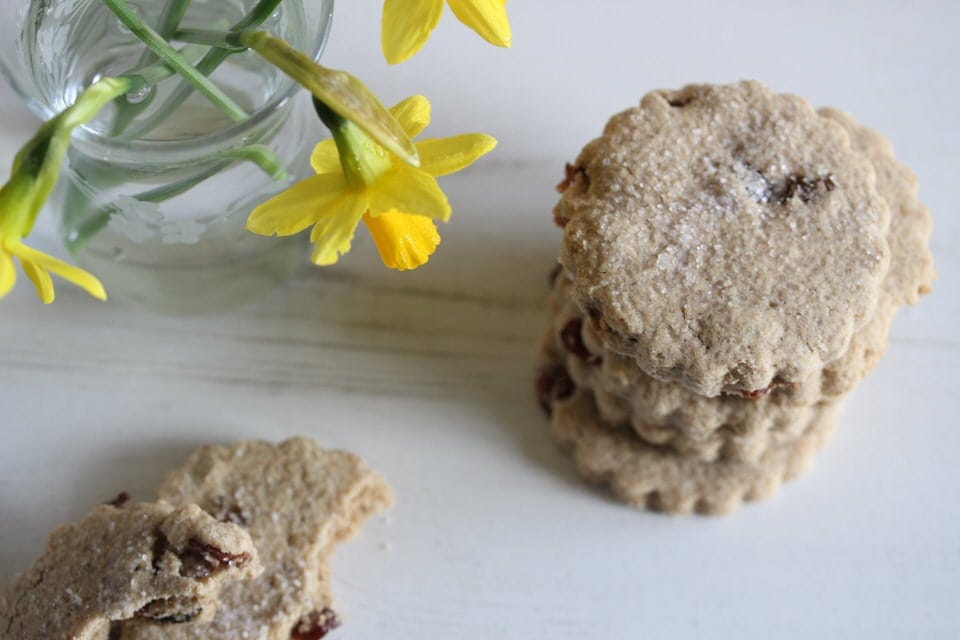 A pile of gluten free Easter biscuits