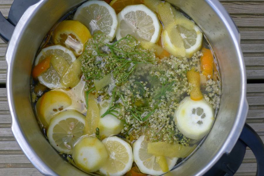 Elderflower Cordial Without Citric Acid