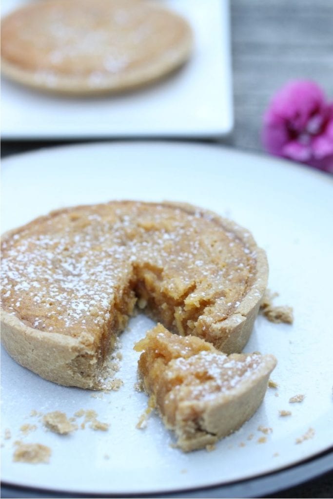 Delicious gluten free vegan treacle tart. 