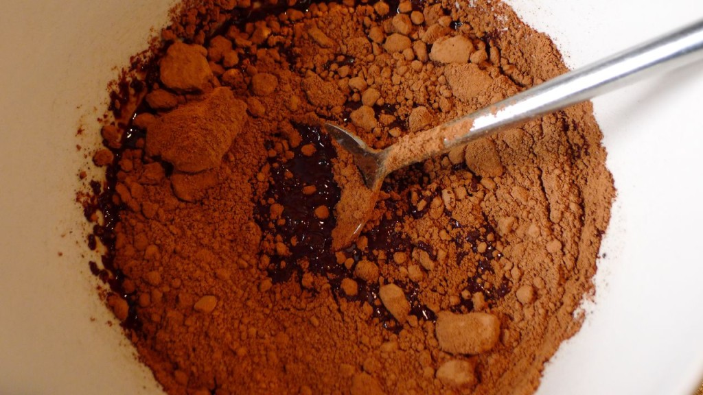 Add the raw cacao powder...