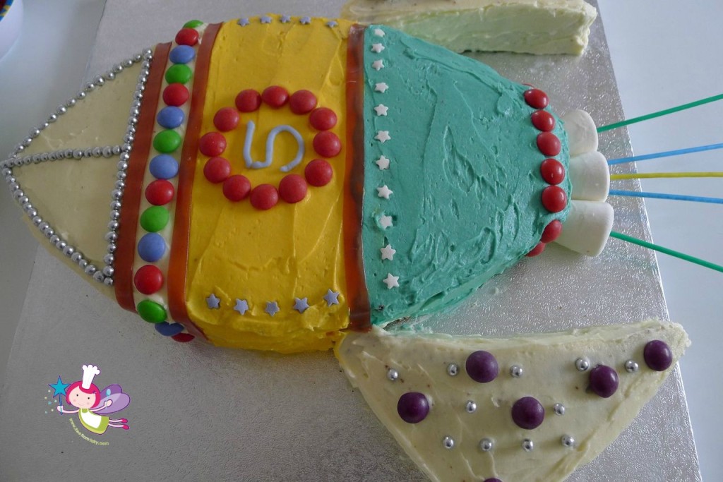 rocket birthday cake. gluten free party food #glutenfreeparty