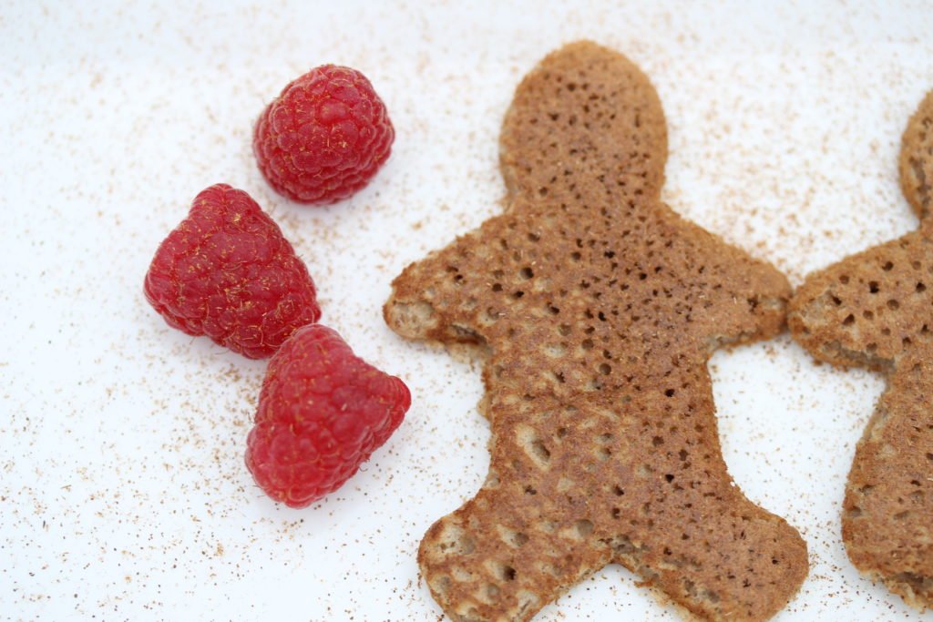 Simple to make, gingerbread pancakes that happen to be made with wholegrain gluten and rice free flour from the Free From Fairy