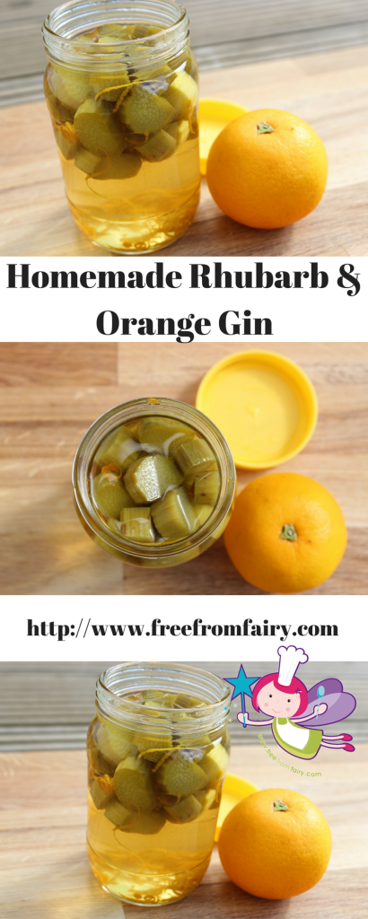 Homemade Rhubarb & Orange Gin