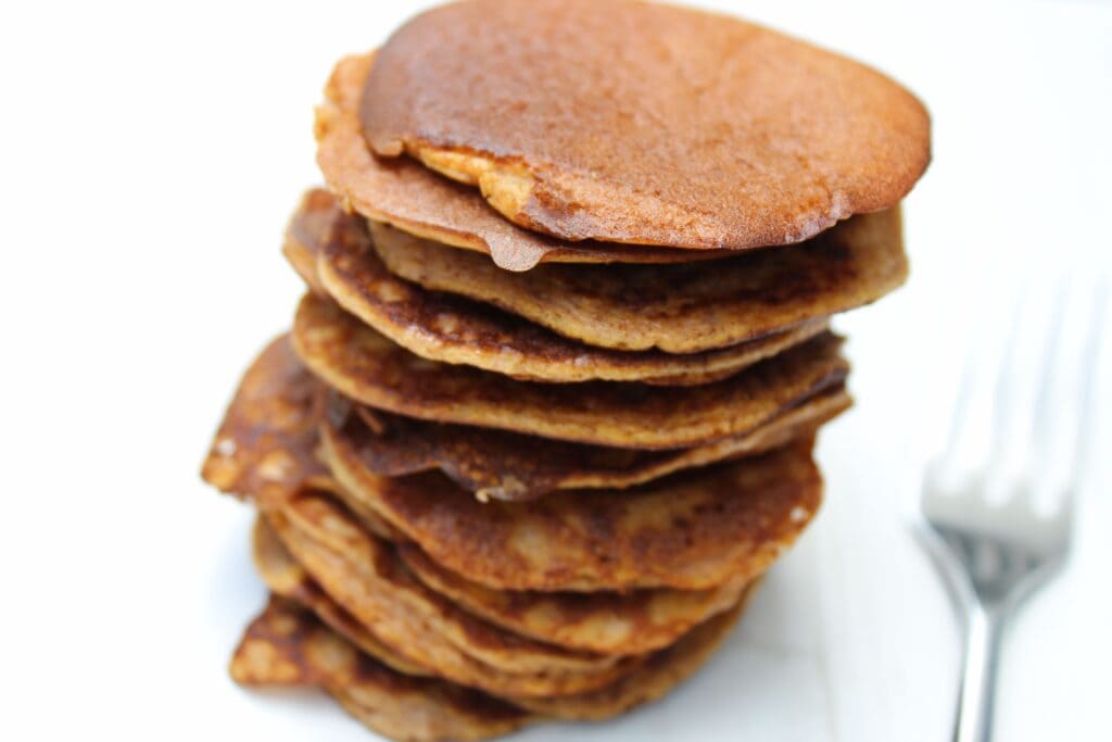 A stack of grain free pancakes for the SCD or GAPS diet