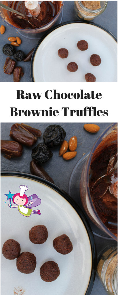 Raw Chocolate Brownie Truffles