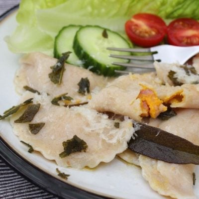 Fresh Gluten-free Filled Pasta with Grana Padano Crisps