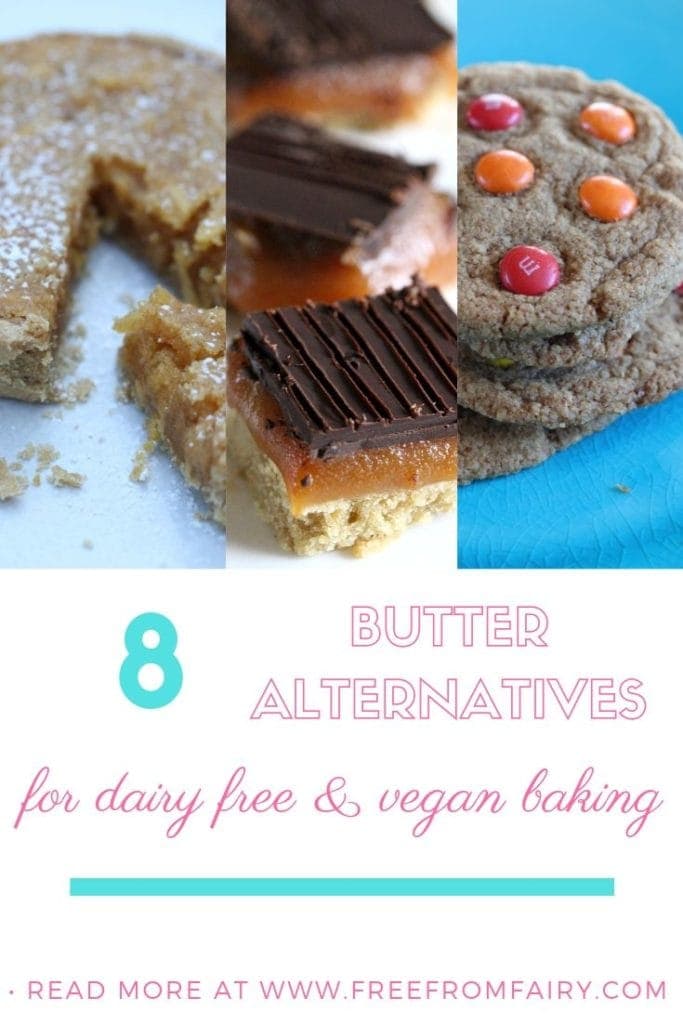 Butter alternatives for dairy free and vegan baking #dairyfreebaking #veganbaking #butteralternative #dairyfreebutter #veganbutter