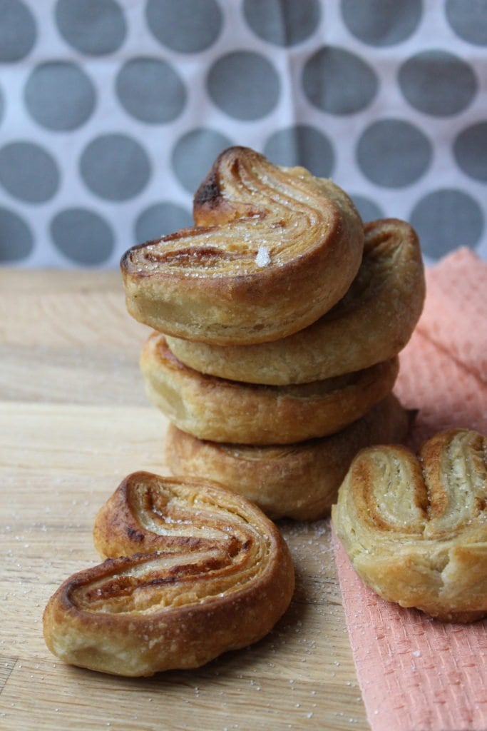 French Palmiers made with Free From Fairy gluten free puff pastry