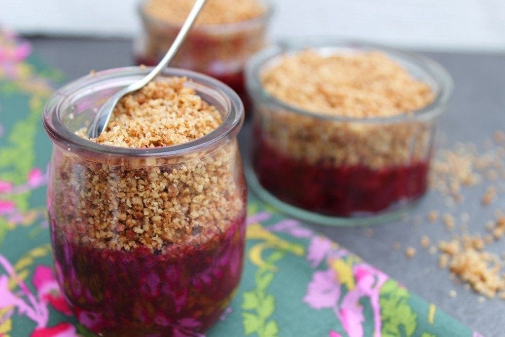 A healthy berry crumble recipe