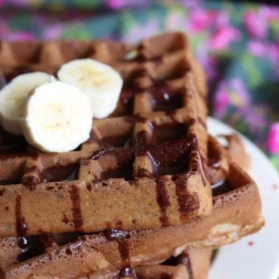 Banana Waffles (Gluten-free, Dairy-free, Sugar-free)