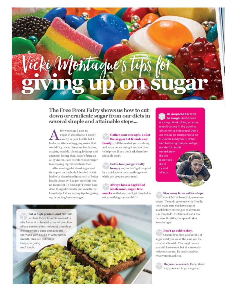 Writing in Free From Heaven magazine about quitting sugar