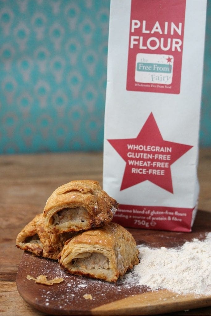 Gluten free sausage rolls recipe from How To Make Gluten Free Pastry by Vicki Montague