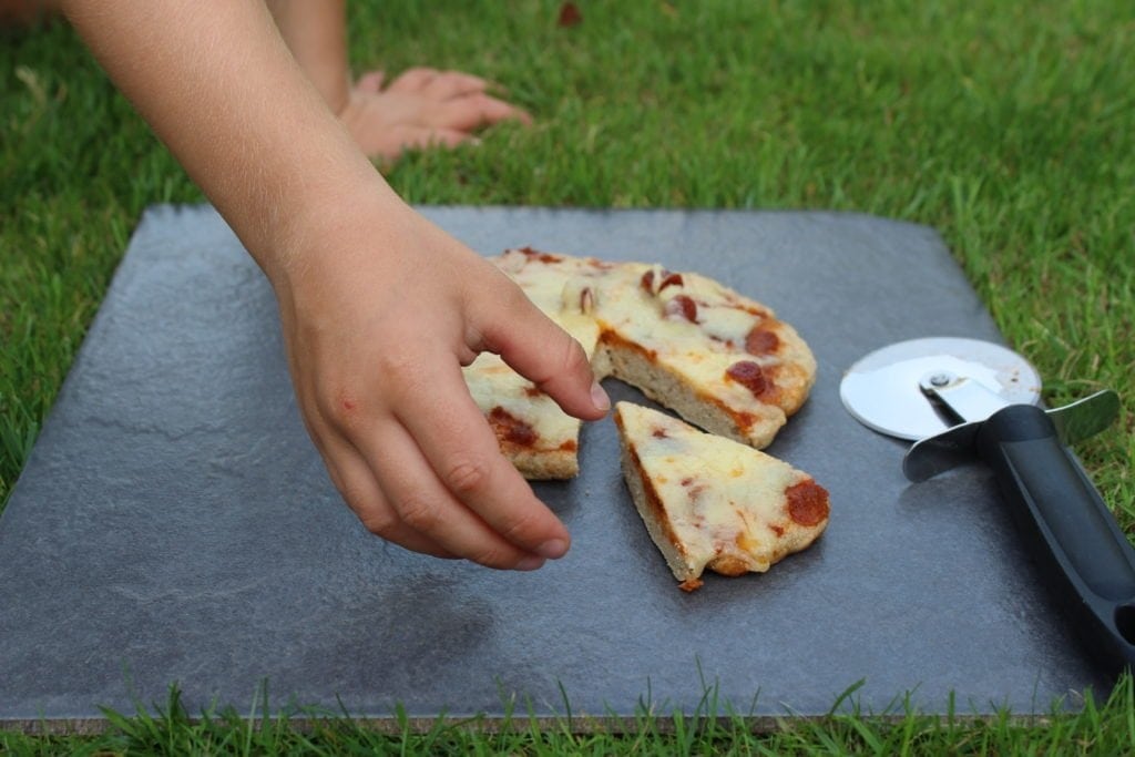 My gluten free frying pan pizza; popular with children