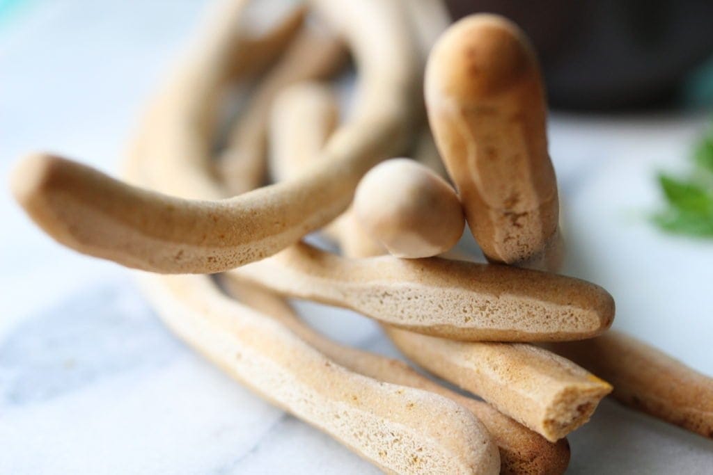 Gluten-free, dairy-free, egg-free, nut-free, soya-free breadsticks