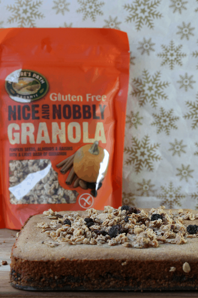 Mincemeat granola slice - the perfect free from Christmas treat. Gluten-free, Dairy-free, Egg-free, Vegan