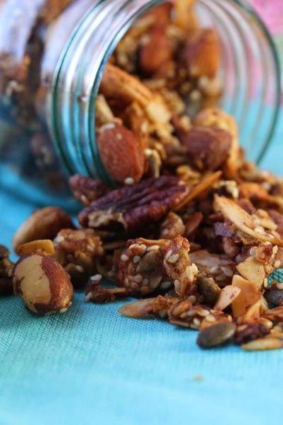 Healthy granola. Low carb. No sugar. No gluten. Suitable for SCD and GAPS diets