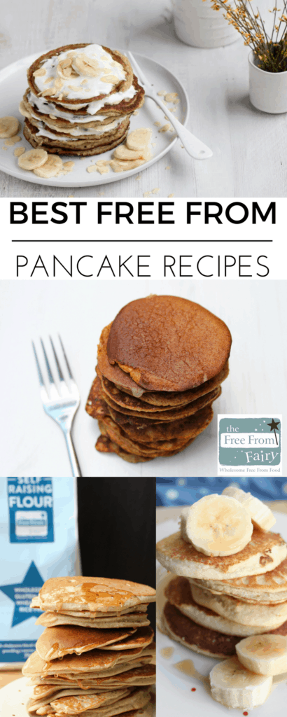 The best free from pancake recipes from across the web, featuring gluten-free, dairy-free, egg-free, nut-free, soya-free, low FODMAP, vegan, sugar-free and paleo recipes! You'll find something to make this Shrove Tuesday.