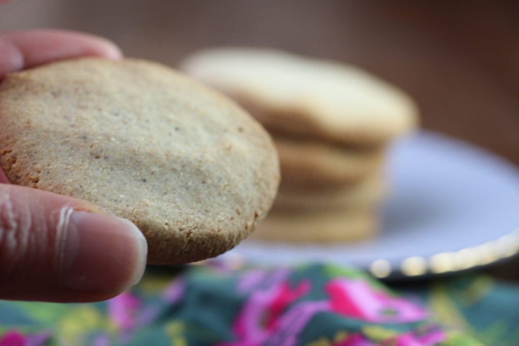 Smooth buttery chestnut and orange shortbread - paleo, grain-free and refined sugar-free