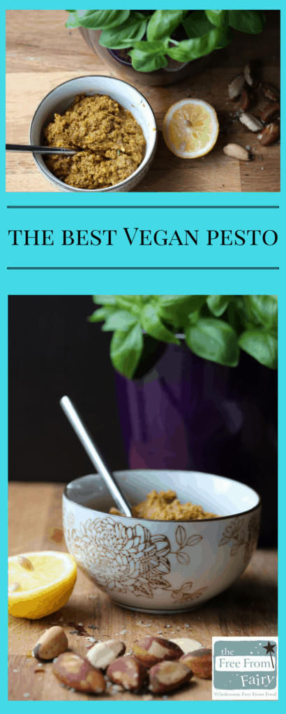 Make this vegan pesto with a handful of ingredients, then use it in all manner of recipes. So simple and so tasty!