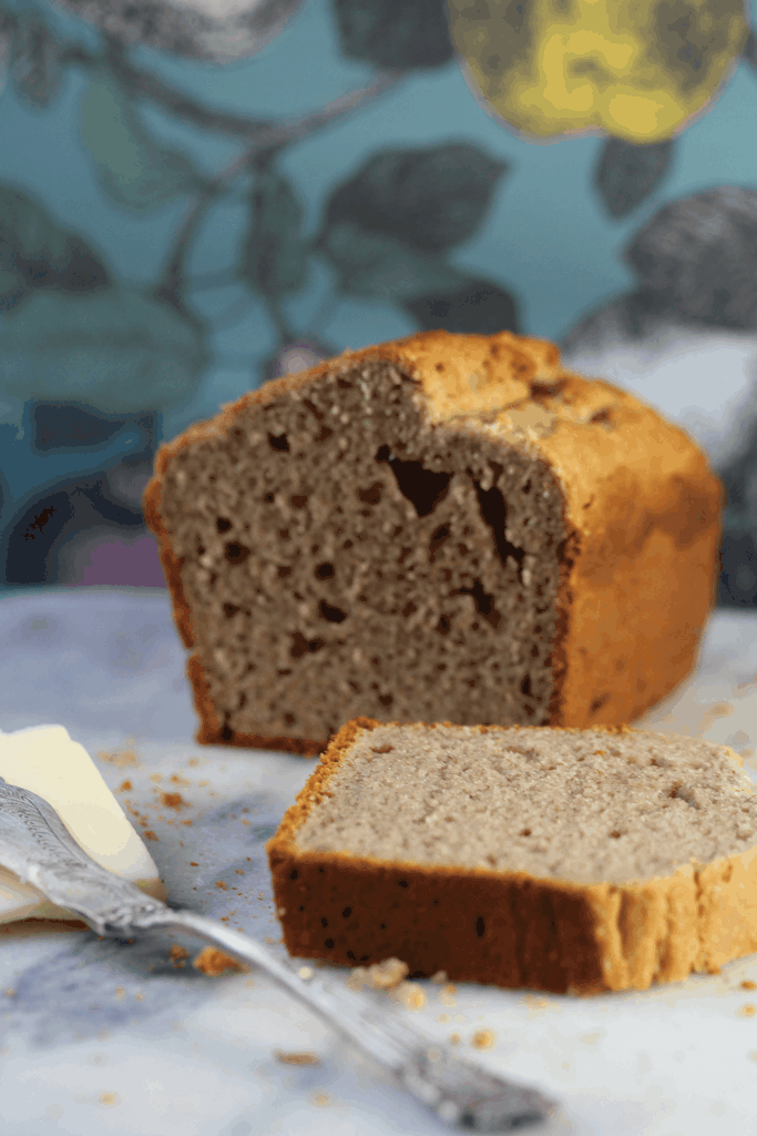 Simple gluten, dairy and sugar free banana bread made with wholegrain gluten free flour from the Free From Fairy