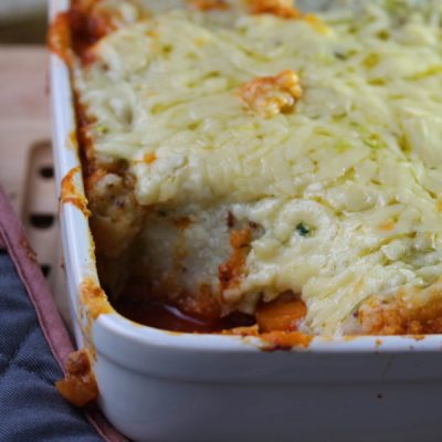 Cauliflower Crusted Shepherd’s Pie (Low Carb, Gluten-Free, Paleo)
