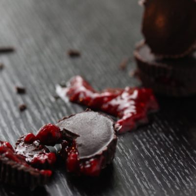 Raspberry (‘Blood’) Chocolates For #FreeFromHalloween (Vegan; Refined Sugar-Free)