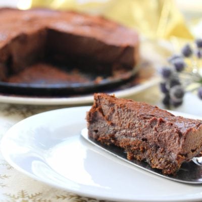 Gluten-Free & Vegan Chocolate Baileys Cheesecake