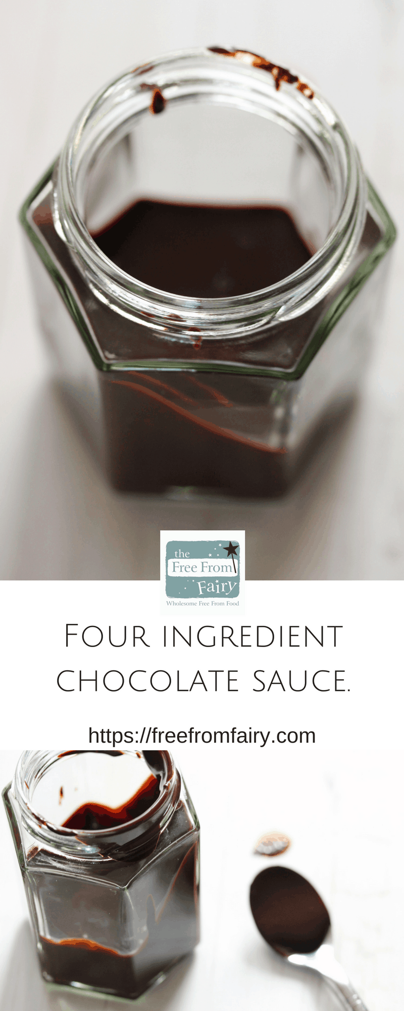 Luxurious Four Ingredient Chocolate Sauce (GlutenFree, Refined Sugar