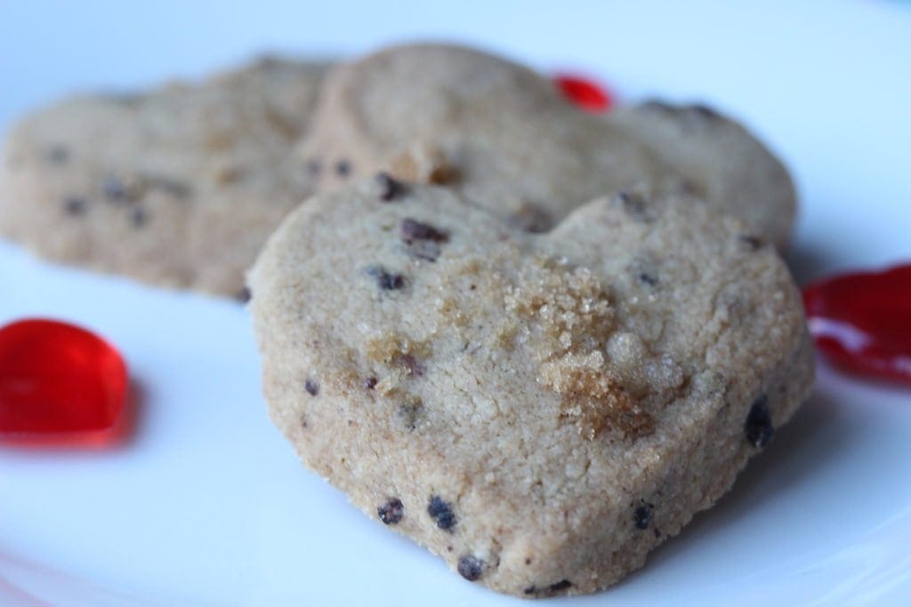 Perfect wholegrain gluten free, low sugar shortbread. Perfect for Valentines Day!