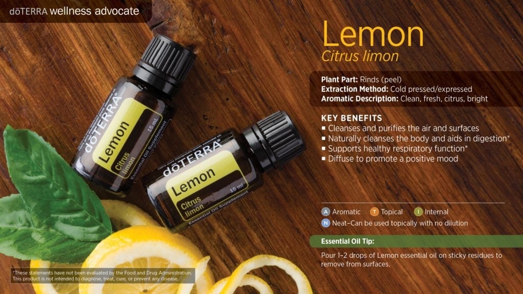 The uses for lemon essential oil