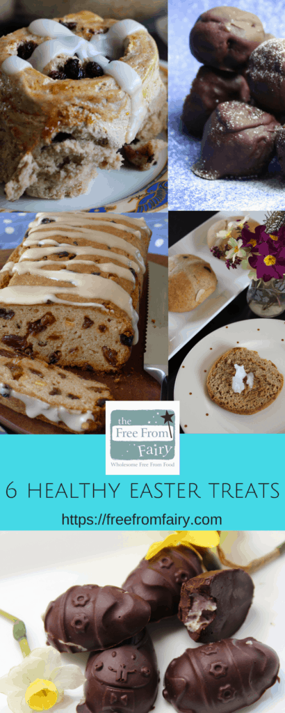 6 healthy Easter treats that you need to make today! #Easter #Eastertreats #healthyeastertreats #glutenfree #dairyfree #refinedsugarfree https://freefromfairy.com