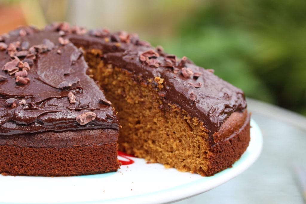 Gluten free coffee cake with chocolate topping...also dairy free. #glutenfree #dairyfree #coffeecake #chocolateicing #freefromfairy