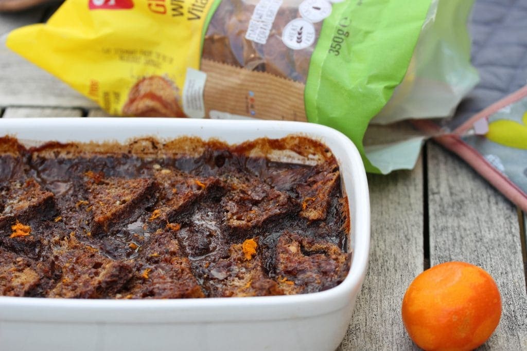 Gluten free bread and butter pudding #glutenfree #breadandbutterpudding #schar #lowfodmap #dairyfree #doTerra