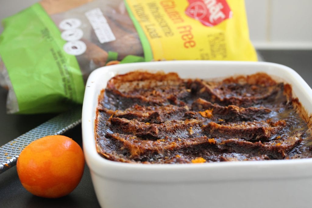 Chocolate orange #glutenfree bread and butter pudding. It's also #lowfodmap. #freefromfairy