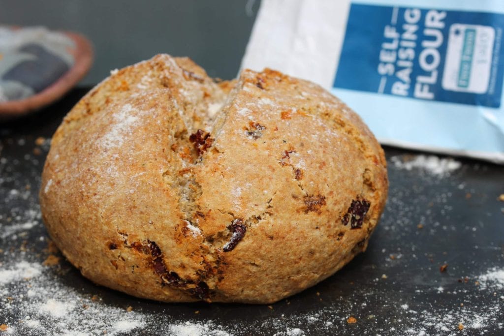 Gluten free sundried tomato and cheese soda bread.