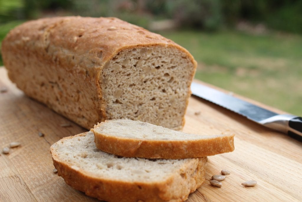 Healthy gluten free bread recipe using the Free From Fairy's wholegrain multipurpose gluten free flour blend.