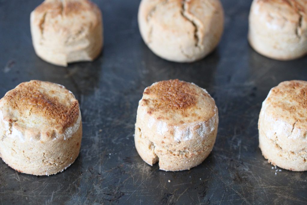 These healthy vegan scones are gluten free and refined sugar free and are made from just 5 ingredients. #glutenfree #dairyfree #eggfree #vegan #refinedsugarfree #scone