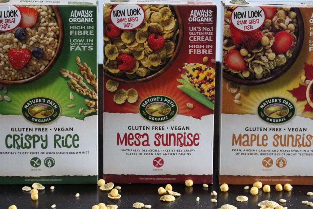 Nature's Path cereals - updated design