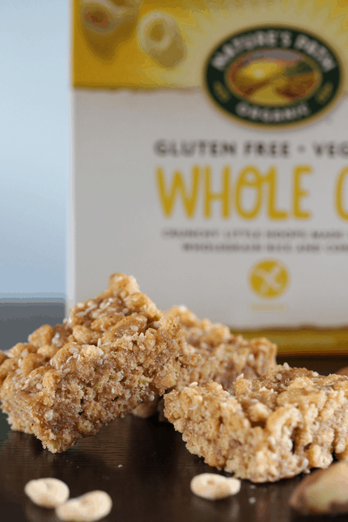 Gluten free and vegan cereal bar recipe from the Free From Fairy. This cereal bar is made with Nature's Path O's. #glutenfree #dairyfree #eggfree #vegan #freefromfairy #freefromrecipe #veganrecipe