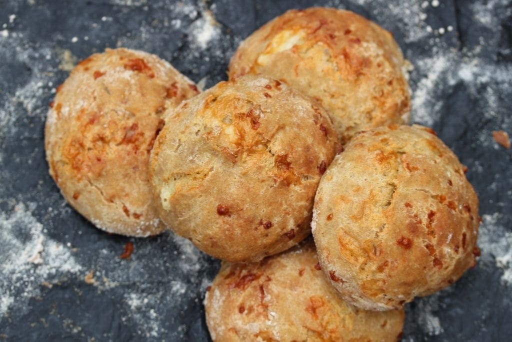 gluten free cheese bread rolls made with the Free From Fairy's wholegrain gluten free flour blend
