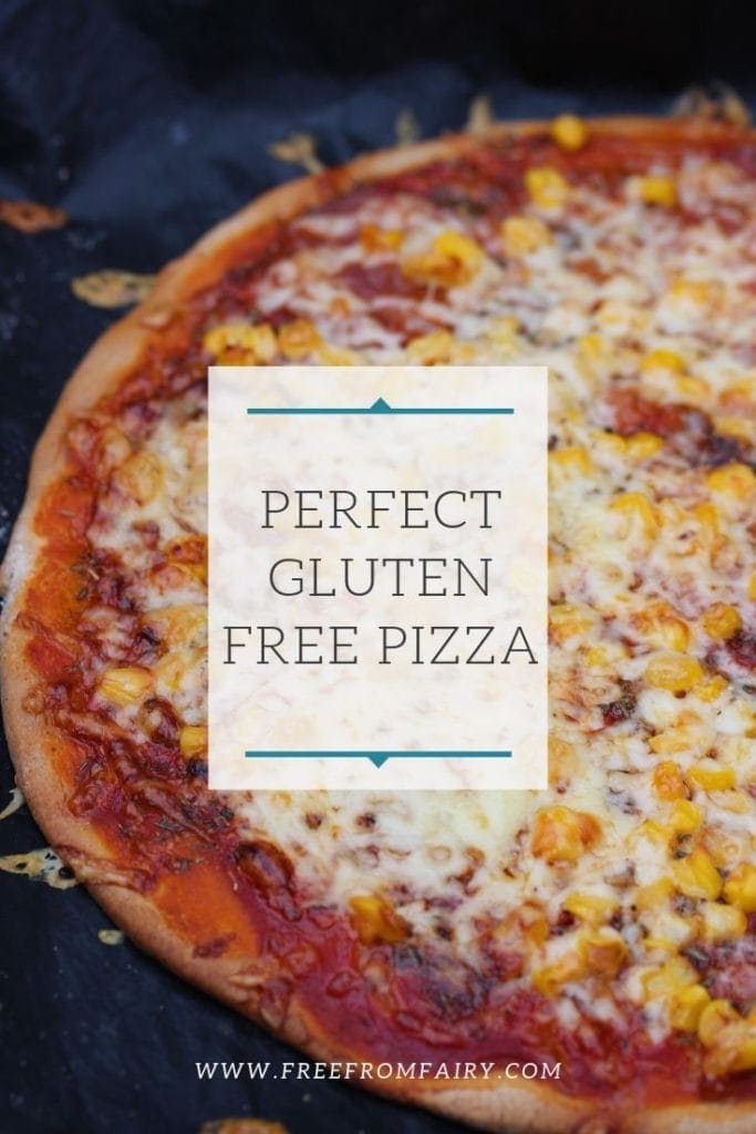 The best gluten free pizza recipe you'll ever find. This simple recipe is full of wholesome ingredients. #glutenfree #freefromfairy #glutenfreepizza #perfectglutenfreepizza #fairyflour #wholegrain #coeliac #celiac