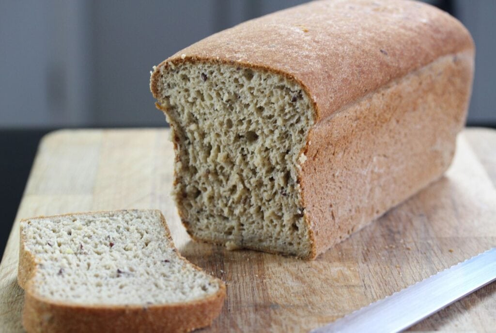 Gluten free bread made with the Free From Fairy gluten free bread mix
