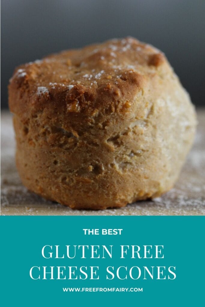 Make the best gluten free cheese scones you've ever tasted. Simple 5 ingredient recipe from the Free From Fairy. #glutenfree #glutenfreescones #glutenfreecheesescones #glutenfreeafternoontea #freefromfairy #glutenfreeflour